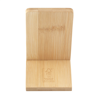 Logotrade promotional giveaway image of: Miyo Bamboo Phone Stand