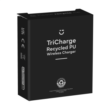 Logotrade promotional gifts photo of: TriCharge RCS  Recycled PU Wireless Charger