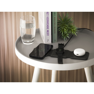 Logotrade advertising product picture of: TriCharge RCS  Recycled PU Wireless Charger