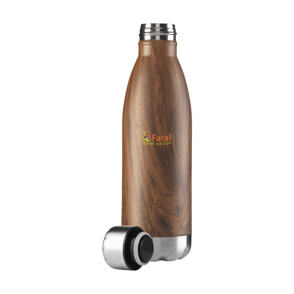 Logo trade advertising product photo of: Topflask Wood 500 ml drinking bottle