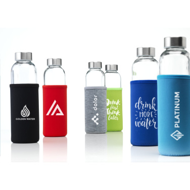 Logotrade promotional items photo of: Senga Glass 500 ml drinking bottle