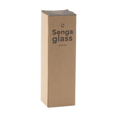 Logo trade promotional merchandise photo of: Senga Glass 500 ml drinking bottle