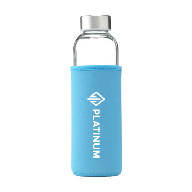 Logo trade promotional items image of: Senga Glass 500 ml drinking bottle