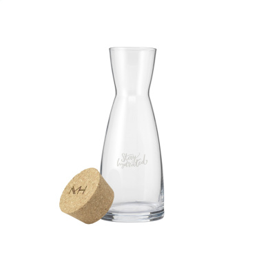 Logo trade corporate gifts image of: Ypsilon Carafe 1 L with a cork cap