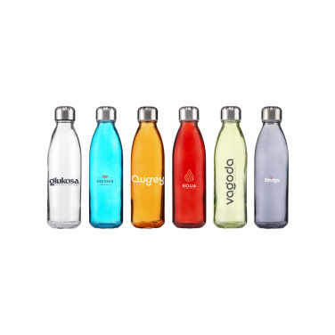 Logo trade promotional gifts image of: Topflask Glass 650 ml drinking bottle