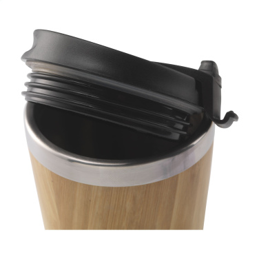 Logo trade promotional products picture of: Tokyo 450 ml bamboo thermo cup