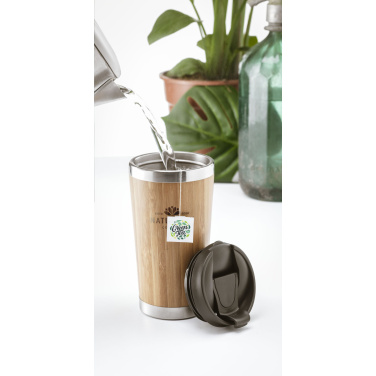 Logotrade promotional merchandise image of: Tokyo 450 ml bamboo thermo cup