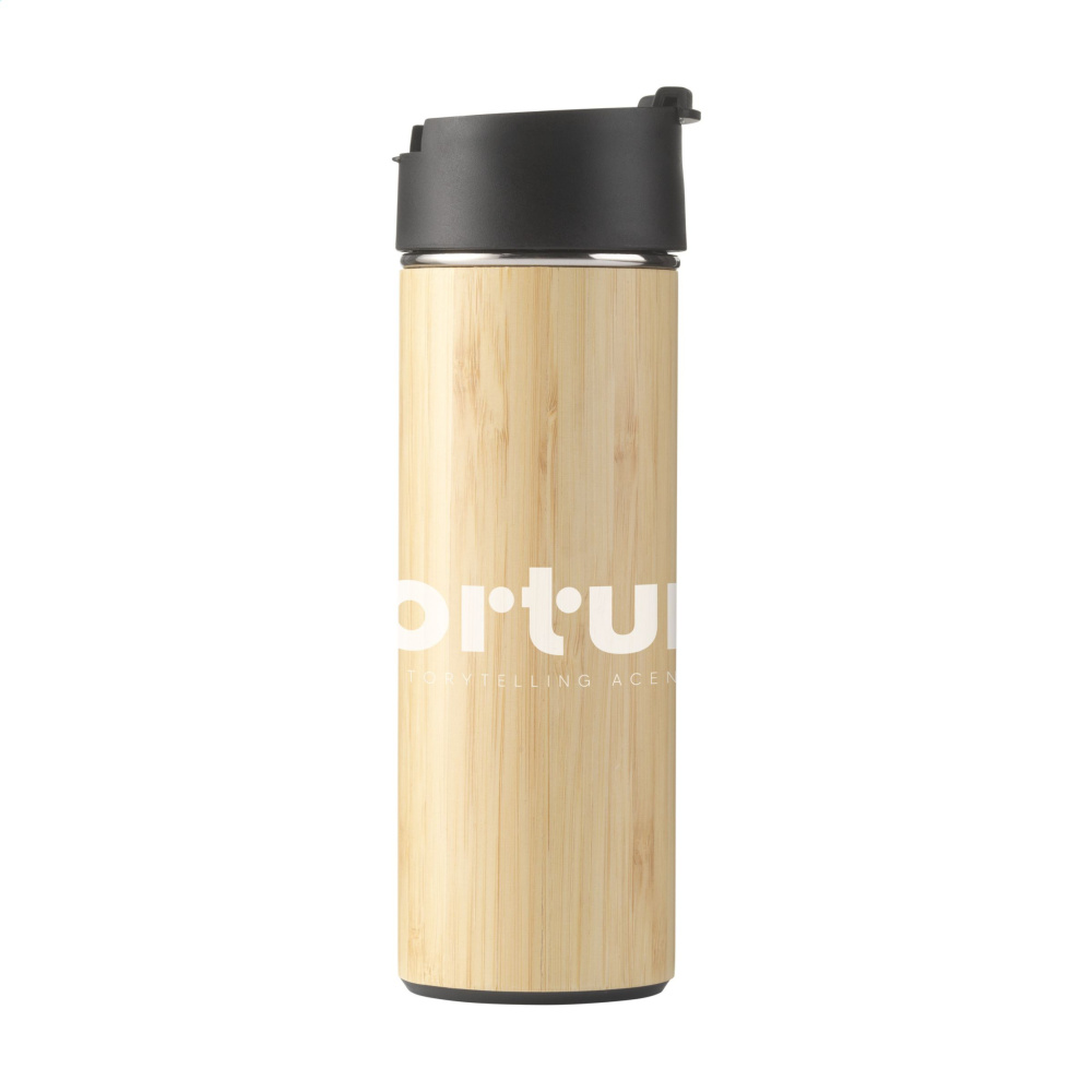 Logotrade business gift image of: Sakura 360 ml bamboo thermo bottle/thermo cup