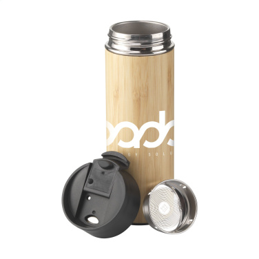 Logo trade promotional giveaways picture of: Sakura 360 ml bamboo thermo bottle/thermo cup