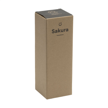 Logo trade promotional giveaways image of: Sakura 360 ml bamboo thermo bottle/thermo cup