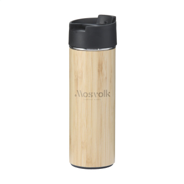 Logotrade advertising products photo of: Sakura 360 ml bamboo thermo bottle/thermo cup