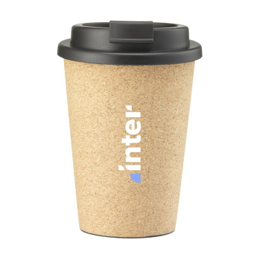 Logo trade business gifts image of: Attea Cork 350 ml coffee cup