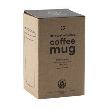 Logotrade advertising products photo of: Re-Steel RCS Recycled Coffee Mug 380 ml thermo cup