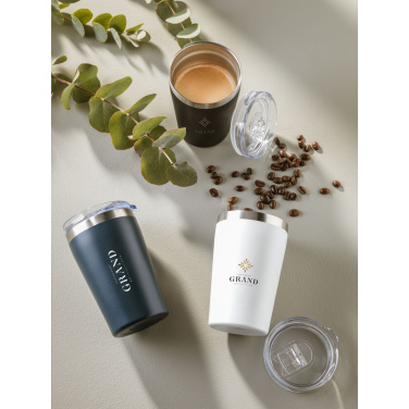 Logotrade promotional merchandise image of: Re-Steel RCS Recycled Coffee Mug 380 ml thermo cup