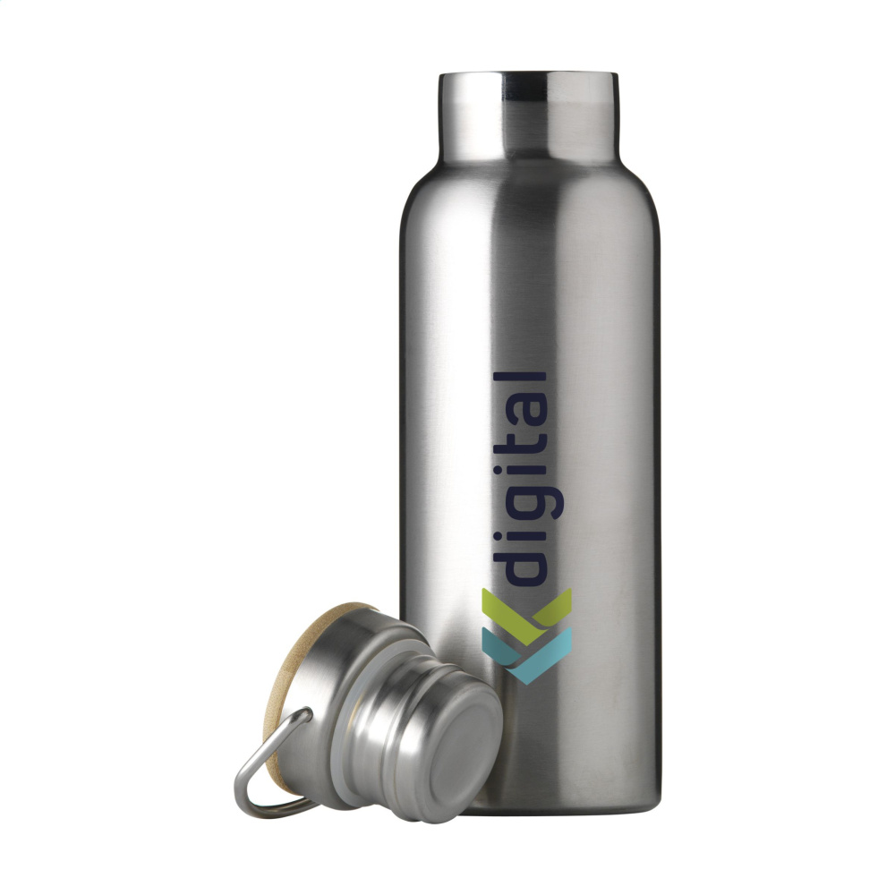 Logotrade advertising product image of: Nordvik RCS Recycled Steel 500 ml drinking bottle