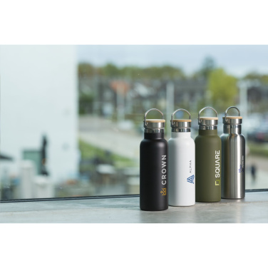 Logotrade promotional merchandise picture of: Nordvik RCS Recycled Steel 500 ml drinking bottle