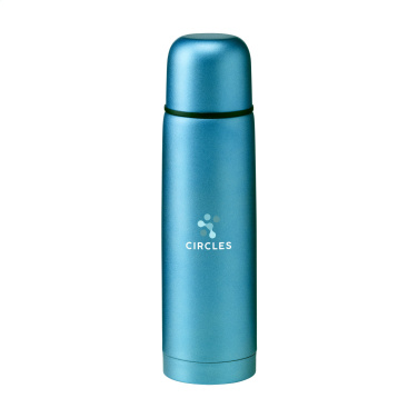 Logo trade promotional giveaways image of: Frosted Bottle RCS Recycled Steel 500 ml thermo bottle