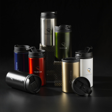Logo trade promotional items image of: Thermo Can RCS Recycled Steel 300 ml thermo cup