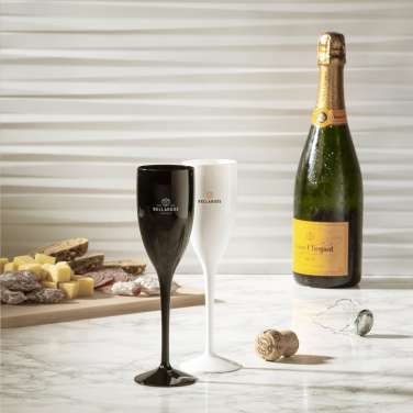 Logo trade promotional items image of: Lunaire Reusable Champagne Glass 150 ml