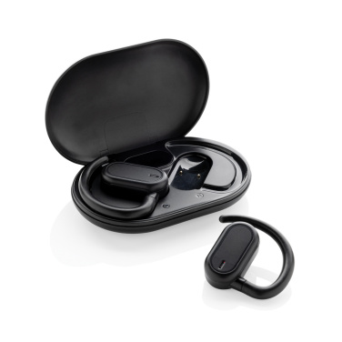 Logo trade promotional giveaways picture of: Fitsound RCS recycled plastic open ear TWS earbuds