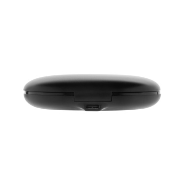 Logo trade promotional product photo of: Fitsound RCS recycled plastic open ear TWS earbuds