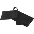 Lucas RPET sport towel 30x80 cm, Solid black