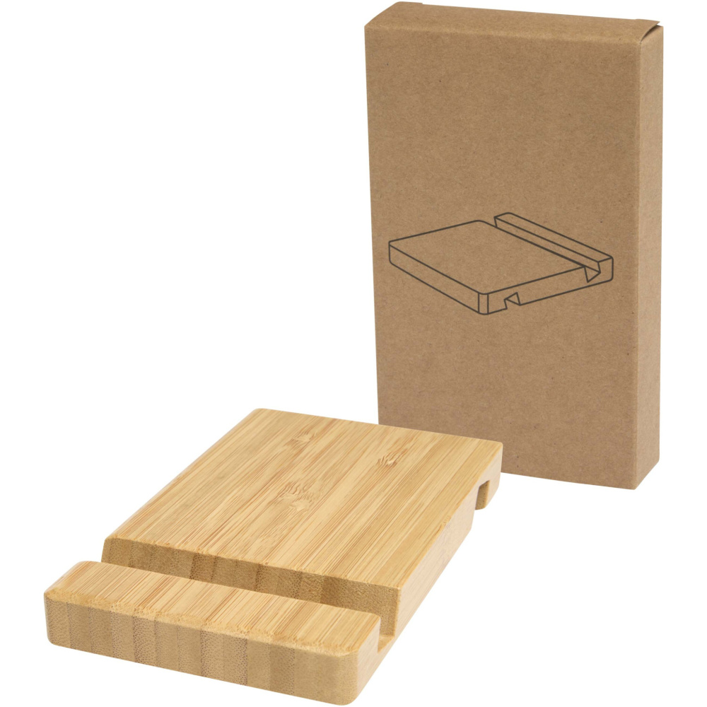 Logotrade promotional merchandise image of: Bubup bamboo 2-angled tablet and phone stand