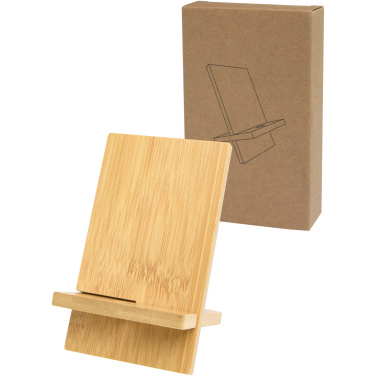 Logo trade corporate gifts picture of: Ceibo detachable bamboo phone stand