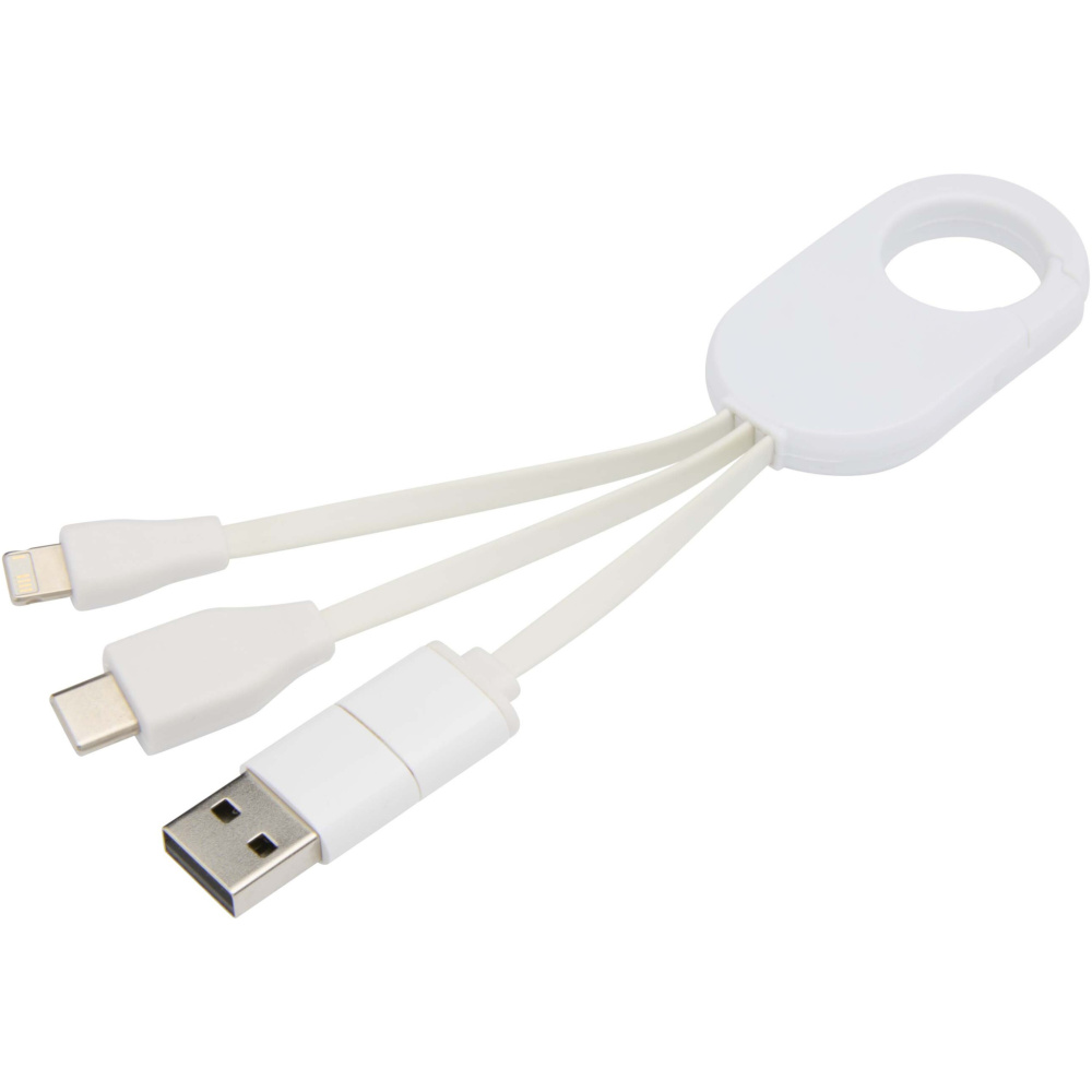 Logotrade corporate gift image of: Troop 4-in-1 recycled plastic charging cable