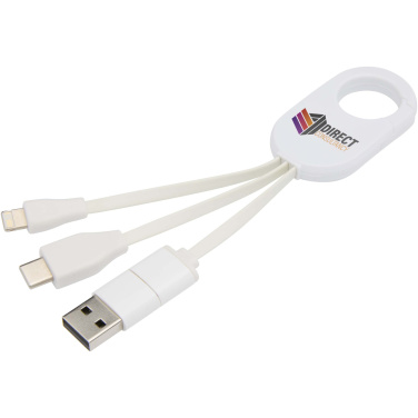 Logotrade business gift image of: Troop 4-in-1 recycled plastic charging cable