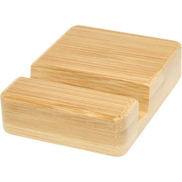 Logo trade promotional merchandise photo of: Ebla bamboo phone stand