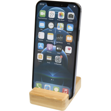 Logo trade promotional merchandise photo of: Ebla bamboo phone stand