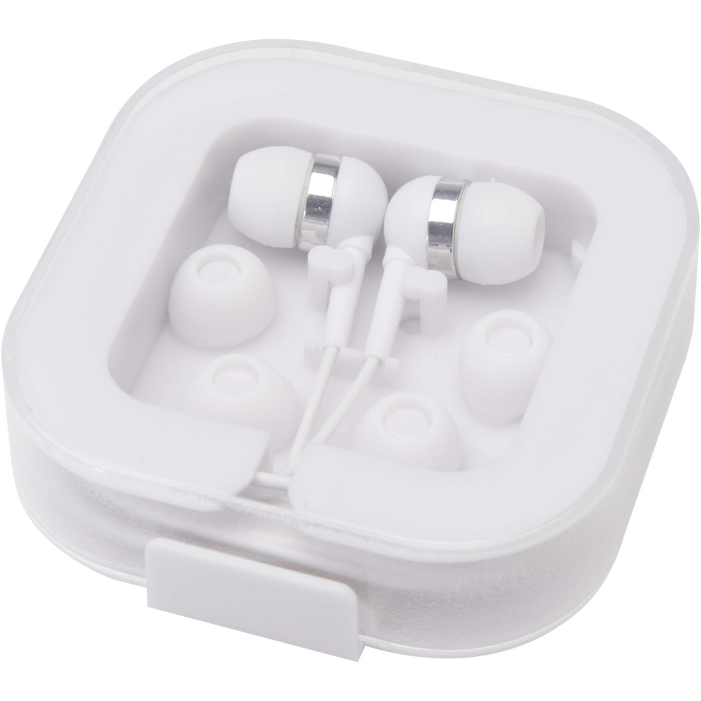 Logotrade advertising products photo of: Dofida wired Type-C earbuds with recycled plastic storage box