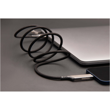 Logo trade promotional gift photo of: SCX.design C52 100W 4-in-1 rPET magnetic ultra fast charging cable 