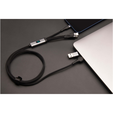 Logotrade promotional item picture of: SCX.design C53 100W 5-in-1 rPET ultra fast charging cable