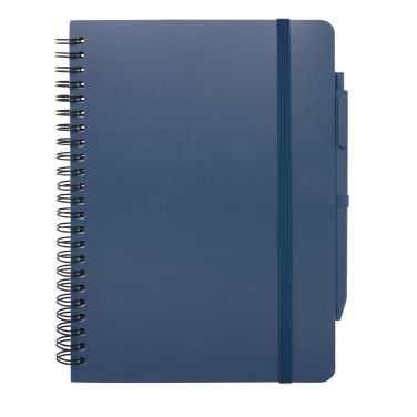 Logotrade promotional merchandise picture of: Thalaasa A5 ocean-bound hard cover notebook with ballpoint pen (black ink)