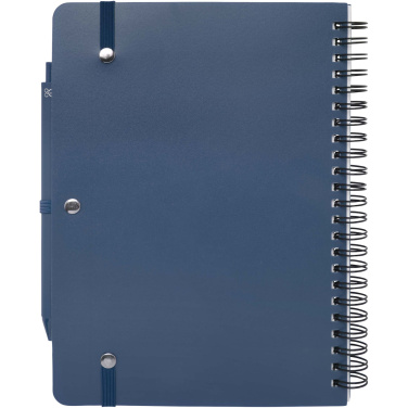 Logo trade promotional items picture of: Thalaasa A5 ocean-bound hard cover notebook with ballpoint pen (black ink)