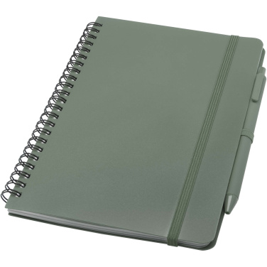 Logotrade corporate gift picture of: Thalaasa A5 ocean-bound hard cover notebook with ballpoint pen (black ink)