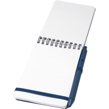 Logo trade promotional gift photo of: Thalaasa A6 hard cover ocean-bound notebook with ballpoint pen (black ink)