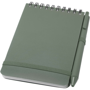 Logotrade promotional merchandise picture of: Thalaasa A6 hard cover ocean-bound notebook with ballpoint pen (black ink)