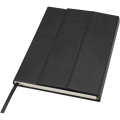 Alejandra A5 recycled plastic hard cover notebook, Solid black