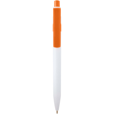 Logo trade promotional merchandise image of: Unica recycled plastic ballpoint pen (blue ink)