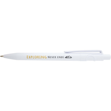 Logo trade promotional giveaway photo of: Unica recycled plastic ballpoint pen (black ink)