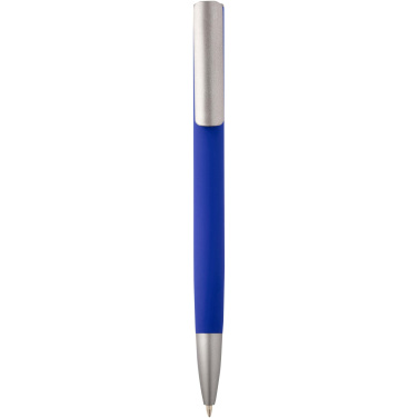 Logo trade promotional item photo of: Ziggur aluminium ballpoint pen (blue ink)