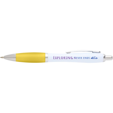 Logotrade promotional giveaway image of: Nash recycled plastic ballpoint pen (black ink)