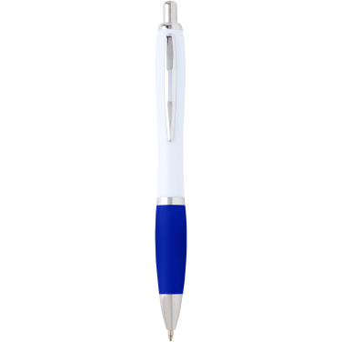 Logotrade promotional item image of: Nash recycled plastic ballpoint pen (blue ink)