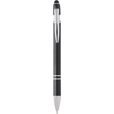 Logo trade corporate gifts image of: Kish ballpoint pen with silver finish (blue ink)