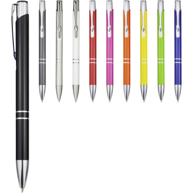 Logotrade promotional merchandise image of: Moneta recycled aluminium ballpoint pen (blue ink)