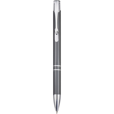 Logo trade promotional products image of: Moneta recycled aluminium ballpoint pen (blue ink)