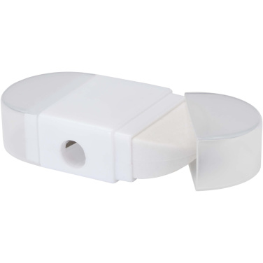 Logo trade promotional item photo of: Velvi pencil sharpener with eraser 